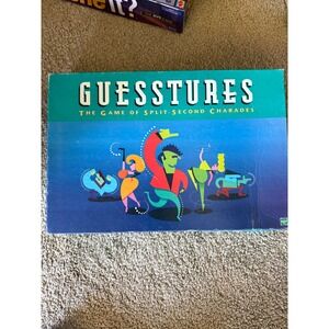 Hasbro Guesstures The Game of Split-Second Charades Vintage 1998 Board Game